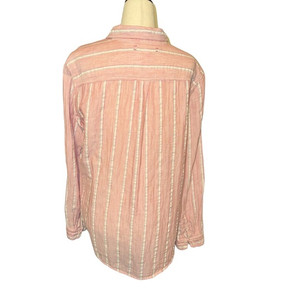 Xirena Pink Striped Button Down - Picture 3 of 3